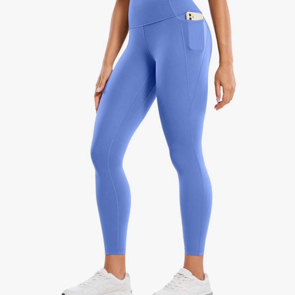 CRZ YOGA High-Waist Pocket Leggings in Periwinkle Blue